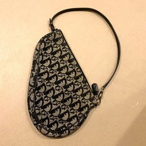 Vintage Christian Dior Diorissimo Saddle Pochette